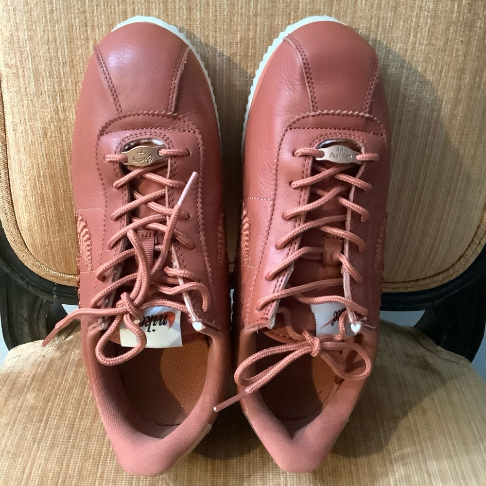 Nike Cortez Basic Premium Embroidered Swoosh GS In Dusty Peach Women's 7 H2F - Picture 6 of 8